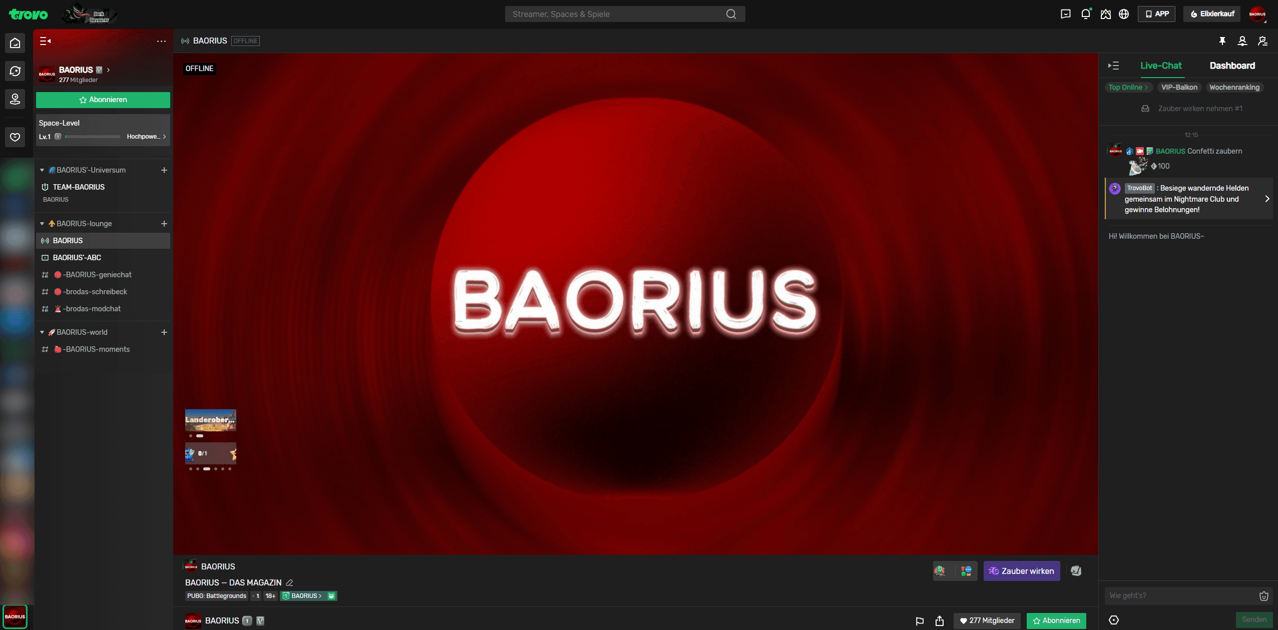Screenshot, 2025, trovo.live